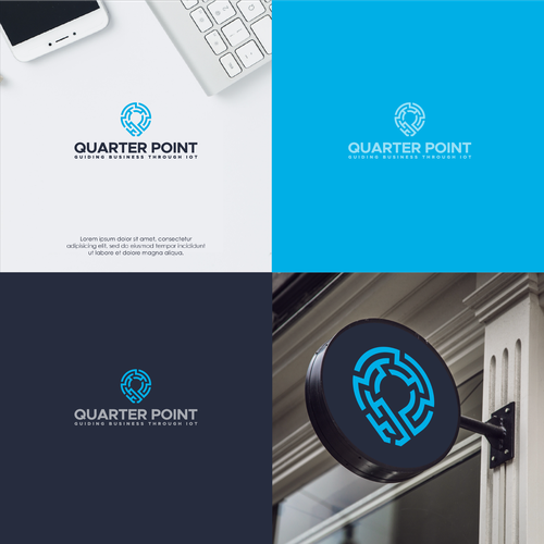 ArtbaさんのQuarter Point Logo Design Challengeデザイン