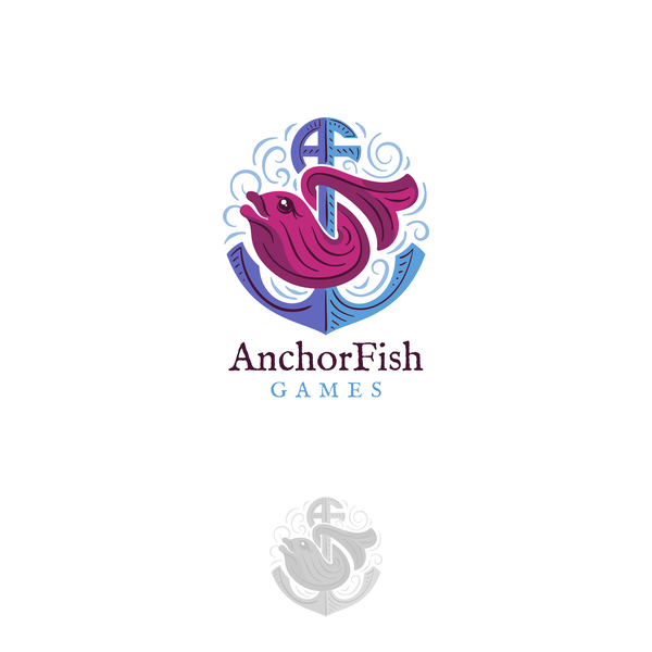 Design by Mon GE Designs titled "AnchorFish Games Logo Design"
