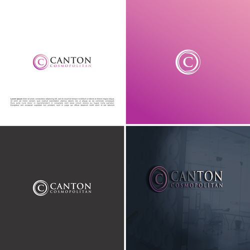 Logo for an office complex named The Canton Cosmopolitan. Design by akni_iney♠️