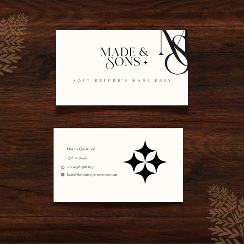 Design di Luxury Meets Ease: Logo & Card Design for Made & Sons di Khushbu_Gohil