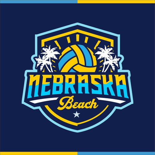 Beach volleyball clearance logo