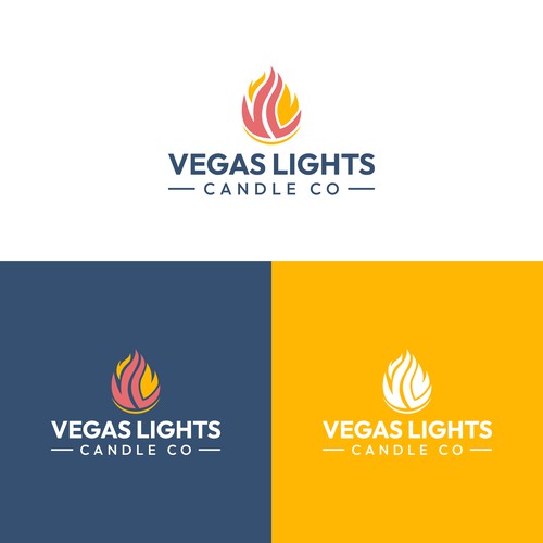 Design a modern fun logo for a candle company in Las Vegas Design by ChemcoRD