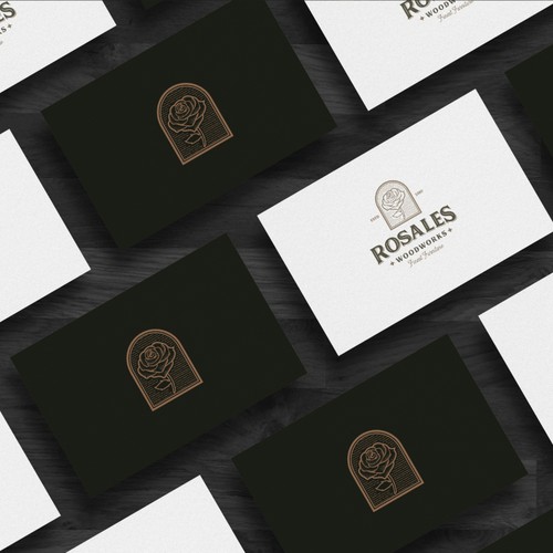 Rose - Outline - Wordmark Logo Design by Emethrome