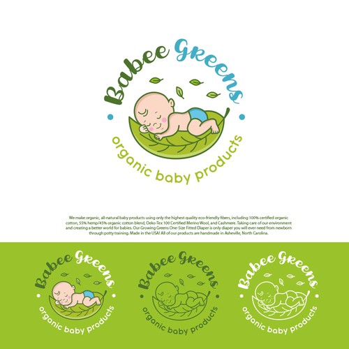 Logo Design for a Unique Organic Baby Products Company (Babee Greens) Design by AdryQ