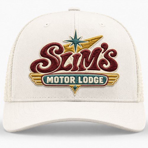 "Bring Slim’s Motor Lodge — Est. 1974 — to Life" winning Other packaging or label
