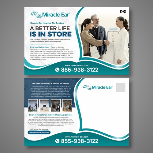 Need a powerful in-home flyer/mailer to attract hearing aid buyers Design by Dzhafir