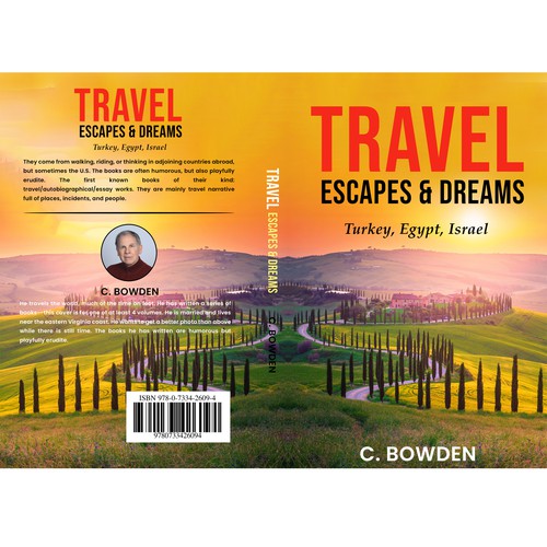 Cover for a travel/autobiography/brief essay book Design by NoBoundaries