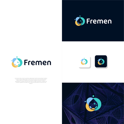 Fremen: sleek icon/logo for a biotech company developing a sustainable water collection and filtration system-ontwerp door tomijunkier