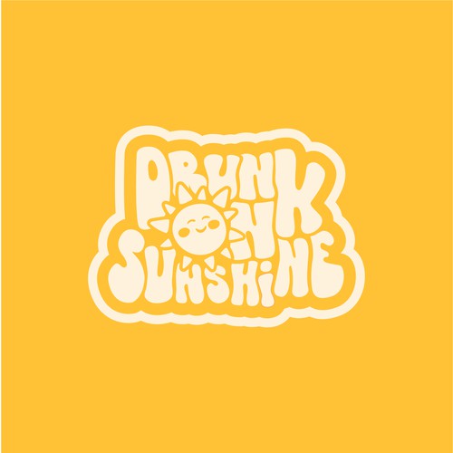 Retro Sunshine logo for new merch company Design by Laura Michelmore