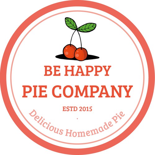 Create a pie company logo for the be happy pie company | Logo