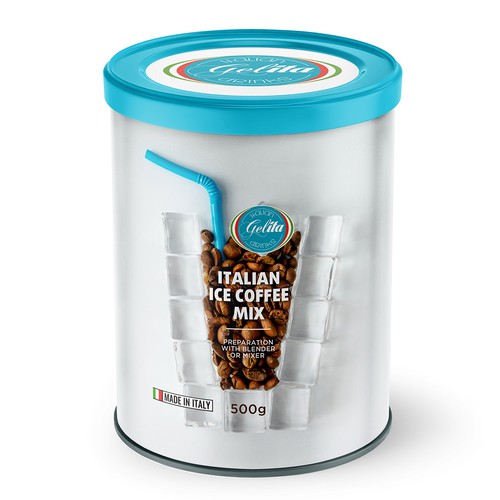 Italian Ice Coffee mix @ home  Label Design by Senchy
