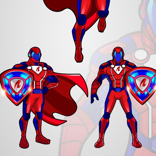 Design an Awesome Superhero Mascot for Insurance Firm Design by harwi studio