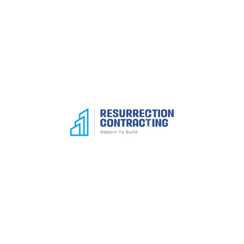 "Reborn To Build" construction company logo. Design by SM_Dezigns