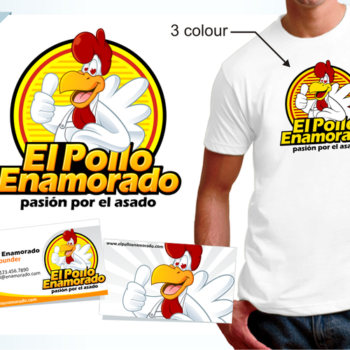 Logo for el pollo enamorado | Logo design contest | 99designs