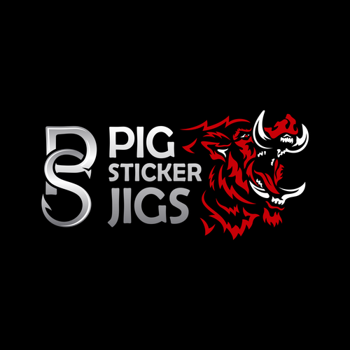 Pig Sticker Jigs/ Fishing Hooks for the Serious Angler. Design by EMLanderz