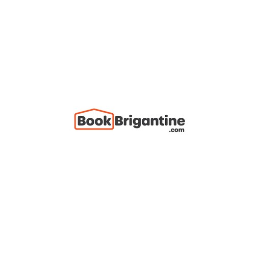 BookBrigantine.com Simple Vacation Rental Logo Design by felnord