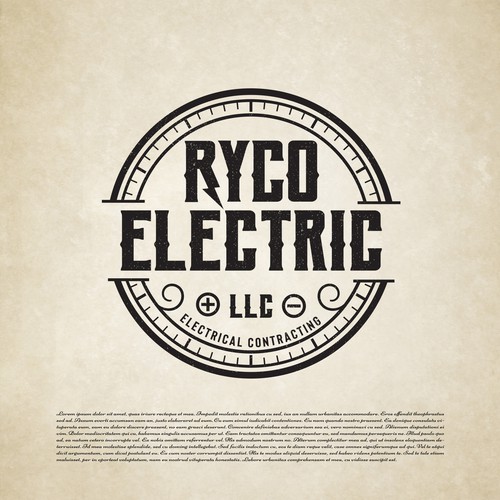 Vintage Electrical logo design Design by Nikola 81