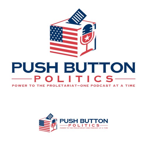 Push Button Politics Logo Design Design by GivenChy