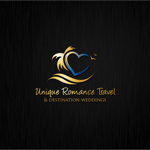 Create a LUXURY ROMANCE TRAVEL AGENCY identity targeting the wedding industry. Design by Ajoy Paul