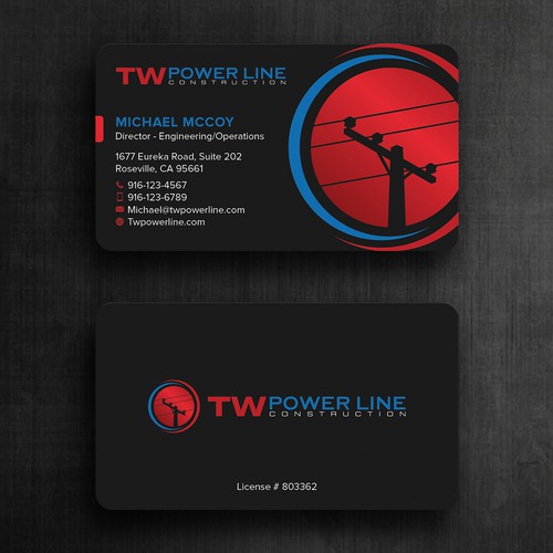 Business Card for a high voltage company Design by Felix SH