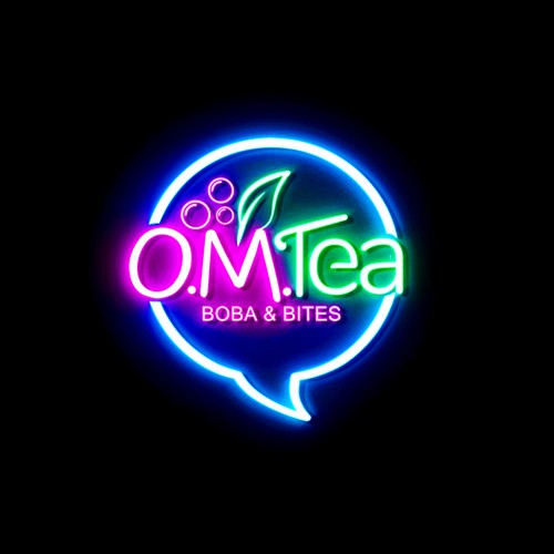 Design eye catching logo for bubble tea shop. Design by Maria Angelica Gomez