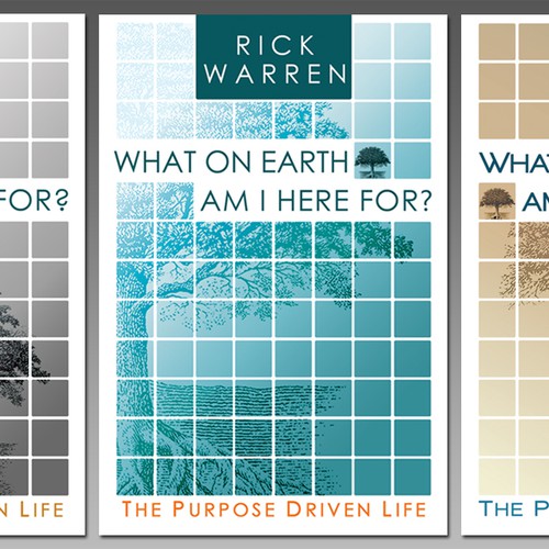 Book cover redesign for "What on Earth Am I Here For? The Purpose Driven Life" by Rick Warren Design by pixeLwurx