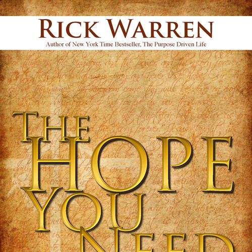 Design Rick Warren's New Book Cover Design réalisé par frankbrox