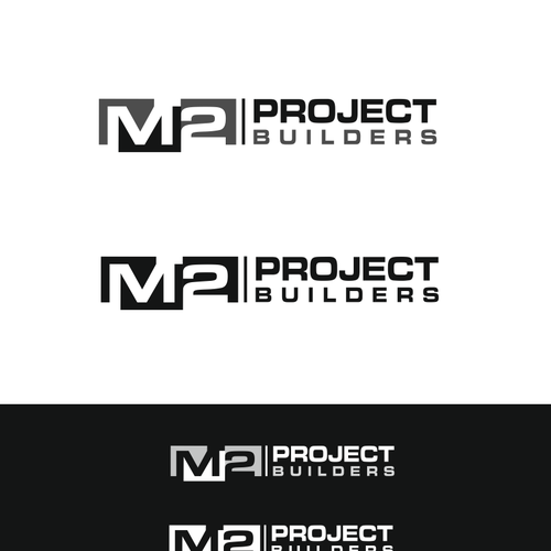 Create a modern yet sophisticated logo for M2 PROJECT BUILDERS Design by cv design