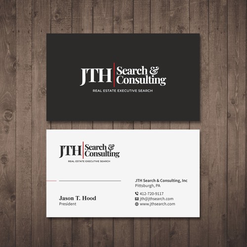 Business Card Design for Executive Search Firm Design by Tcmenk