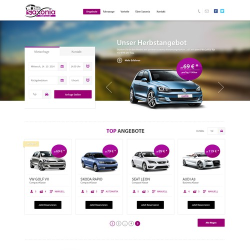 Web page design contest entry by malzi.