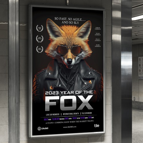 Life360 2023 Year of the Fox Poster Design by Sketch Media™