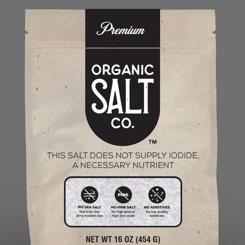 Stand-Up Pouch (Branded Salt Design) Design by ACorso