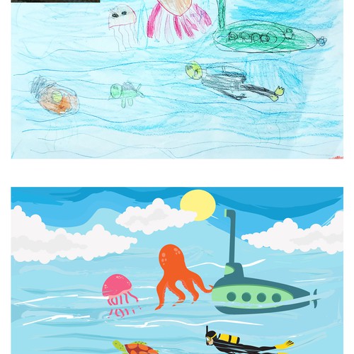 Recreate your child’s quarantine artwork! (multiple winners) Design by Alfa Design.