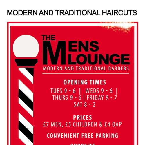 The Mens Lounge - Promotional Flyer/leaflet | Stationery contest
