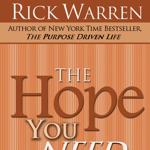 Design Rick Warren's New Book Cover Design réalisé par paige1media