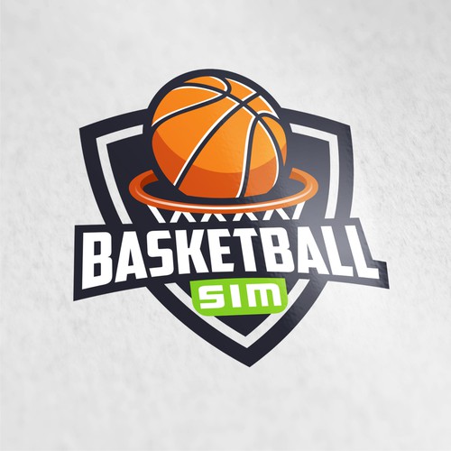 Basketball Simulator Logo Design Design by artopelago™