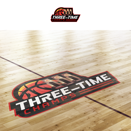 Basketball Logo for Team 'Three-Time Champs' - Your Winning Logo Featured on Major Sports Network Design by Zulian_NZ