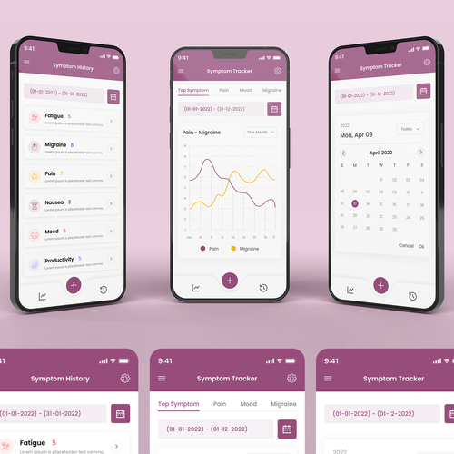 Symptom Tracker App Design von star@rt