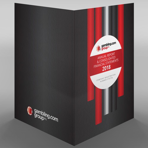 Annual Report Cover for Gambling.com Group Design by Xnine