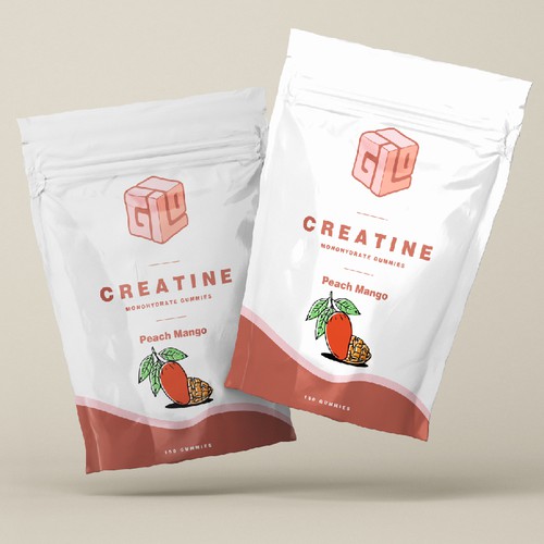 Bag Design for Creatine Monohydrate Gummy brand Design by Nirakaar®