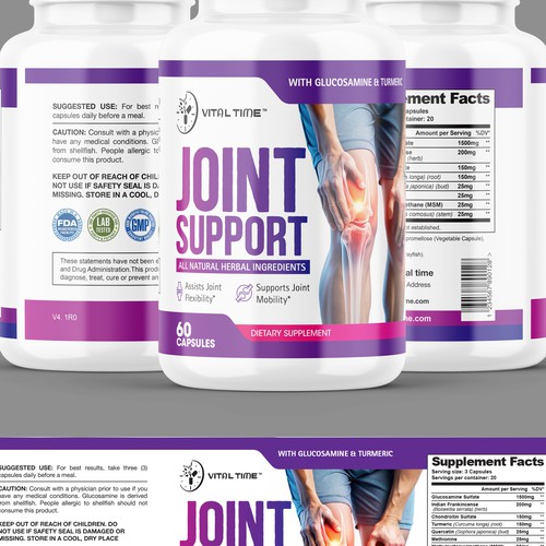 Supplements label Design by Qalandar