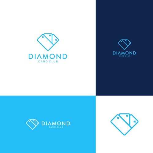 Diamond Card Club logo design-ontwerp door KLBRS