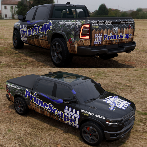 company truck wrap that looks professional and catches the eye Design by TANSA ART