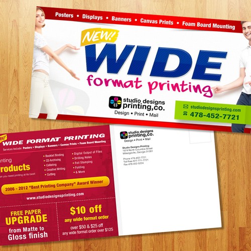 Help with marketing large format printing, Postcard, flyer or print  contest