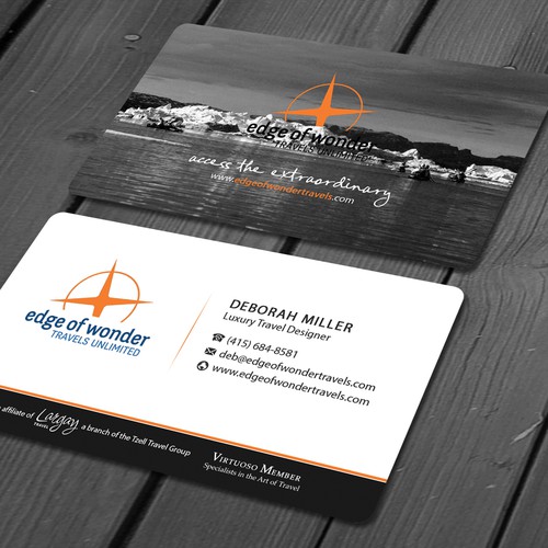 Create a card that exudes the awesomeness of luxury adventure travel Design by deviserpark