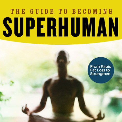 "Becoming Superhuman" Book Cover Design by leesteffen