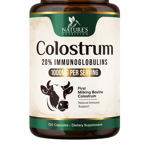 Powerful, Colostrum Design Needed for Nature's Nutrition Design by UnderTheSea™