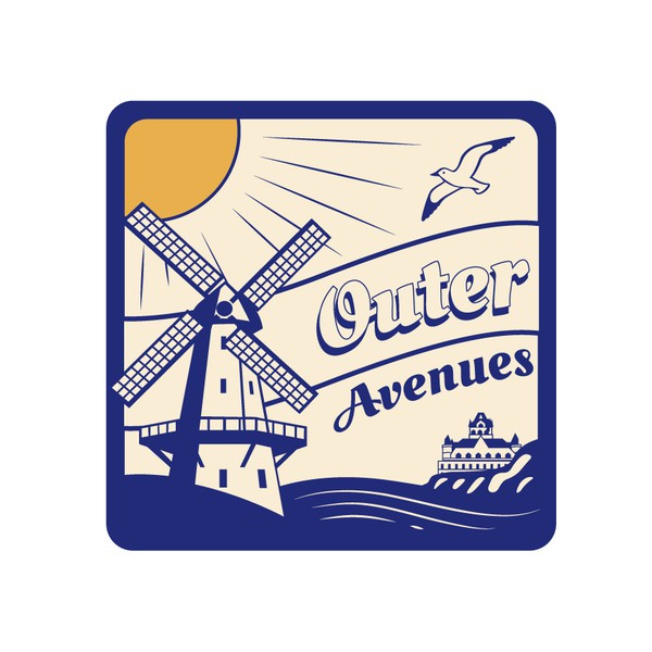 Bold, Vintage-Inspired Logo for Outer Avenues, San Francisco