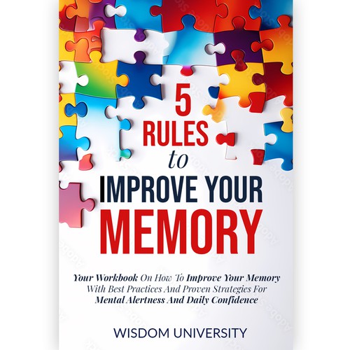 Design A Clever And Catchy "5 Rules To Improve Your Memory" Book Cover Design by Lady Elizia