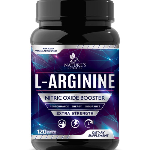 Powerful L-Arginine Capsules Design Needed for Nature's Nutrition Design by Wfemme